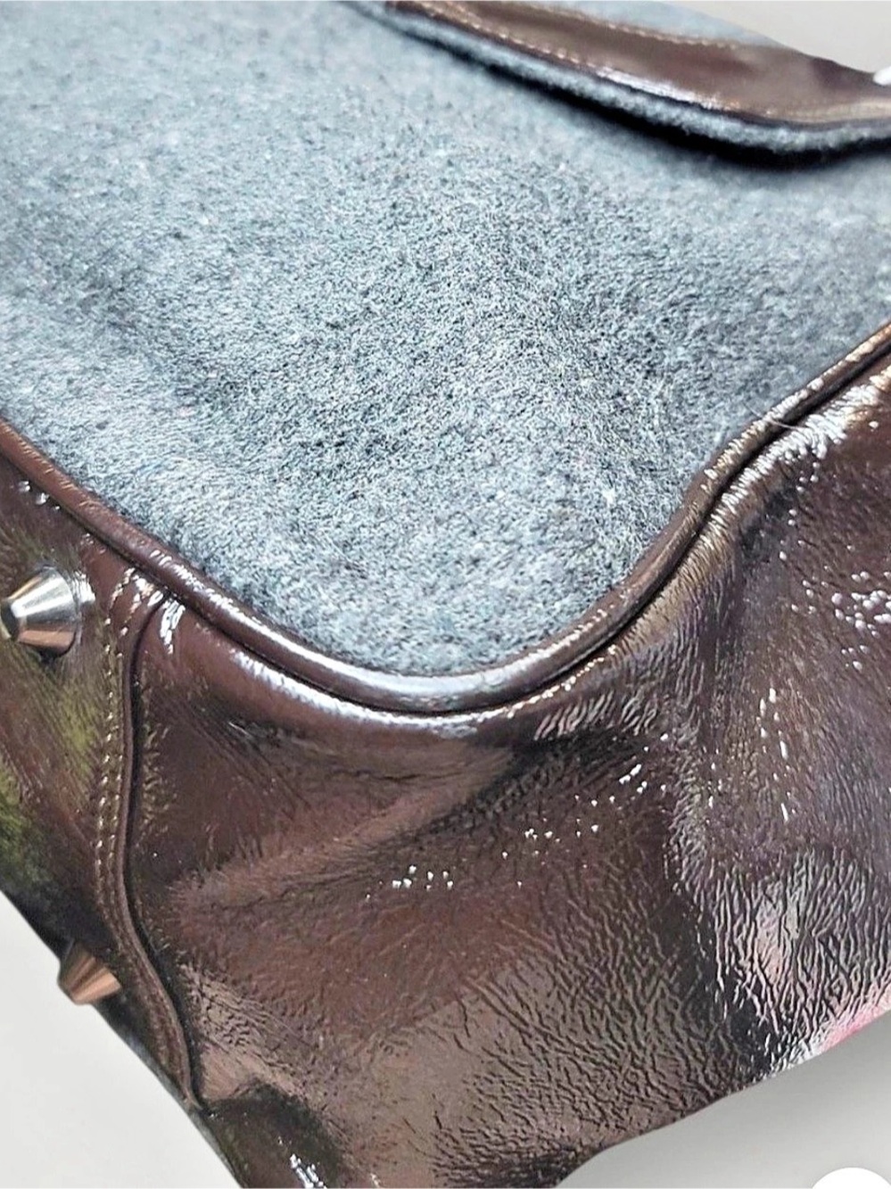Hobo International Leather Shoulder Bag in Black & Brown - Picture 4 of 7